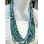 beads necklace multiple seeds fashion turquoise